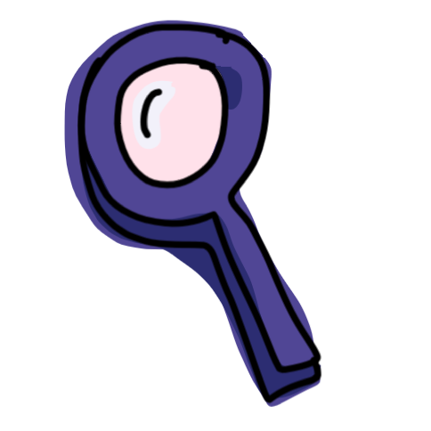 A magnifying glass
